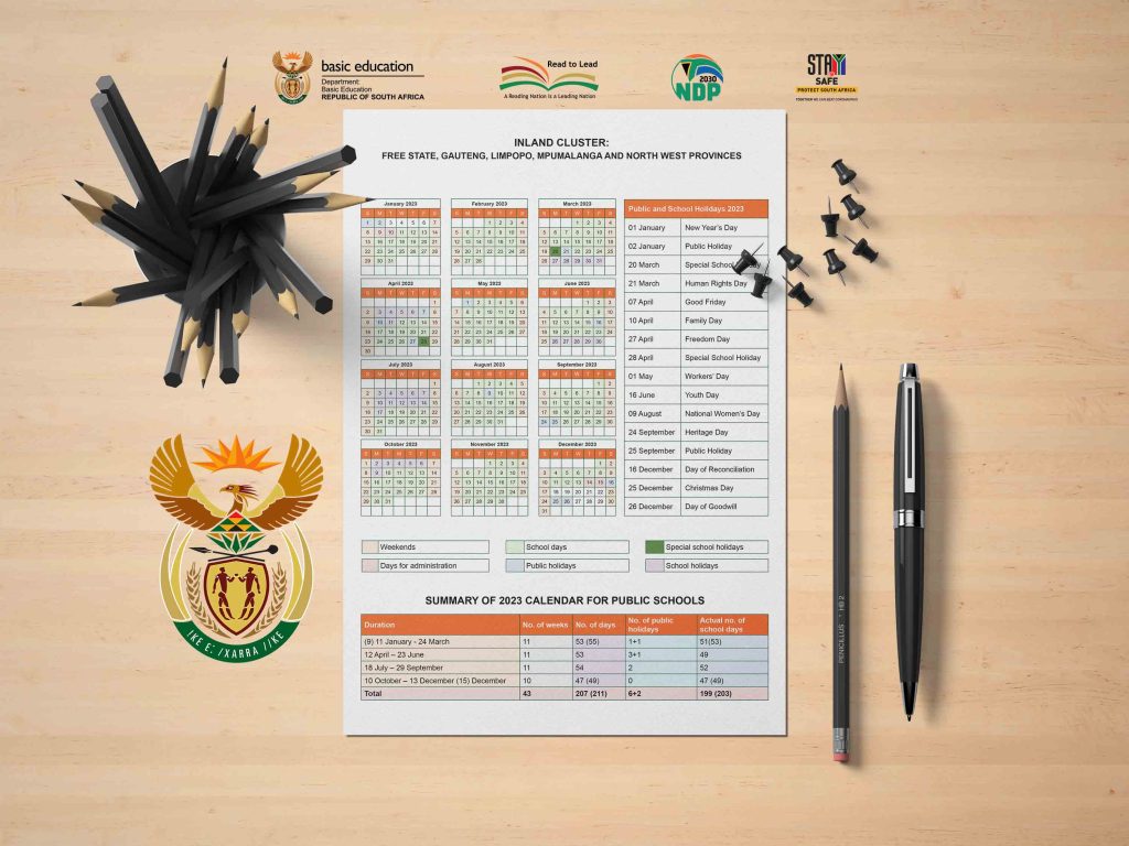 Government School Calendar South Africa Pdf 1024x768 