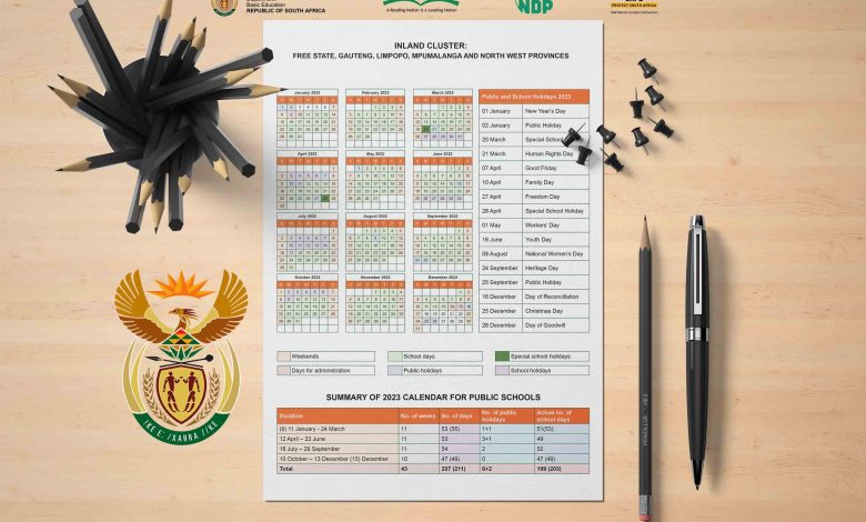 School calendar South Africa