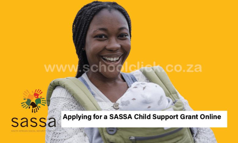 child support grant online application link