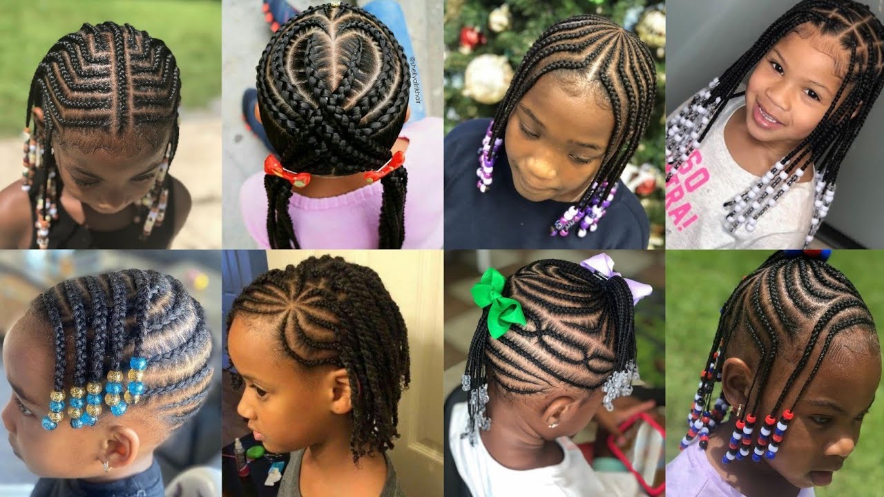 How to Braid Cornrows With Beads on Little Girls With African-American/Ethnic  Hair - Bellatory