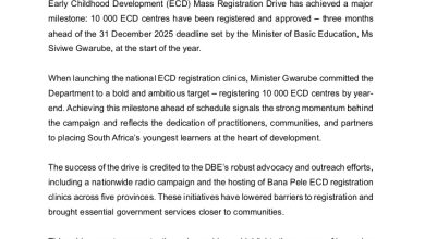 Department of Basic Education hits early childhood development milestone