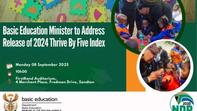 2024 Thrive By Five Index Release: Minister Gwarube to Address Early Childhood Development